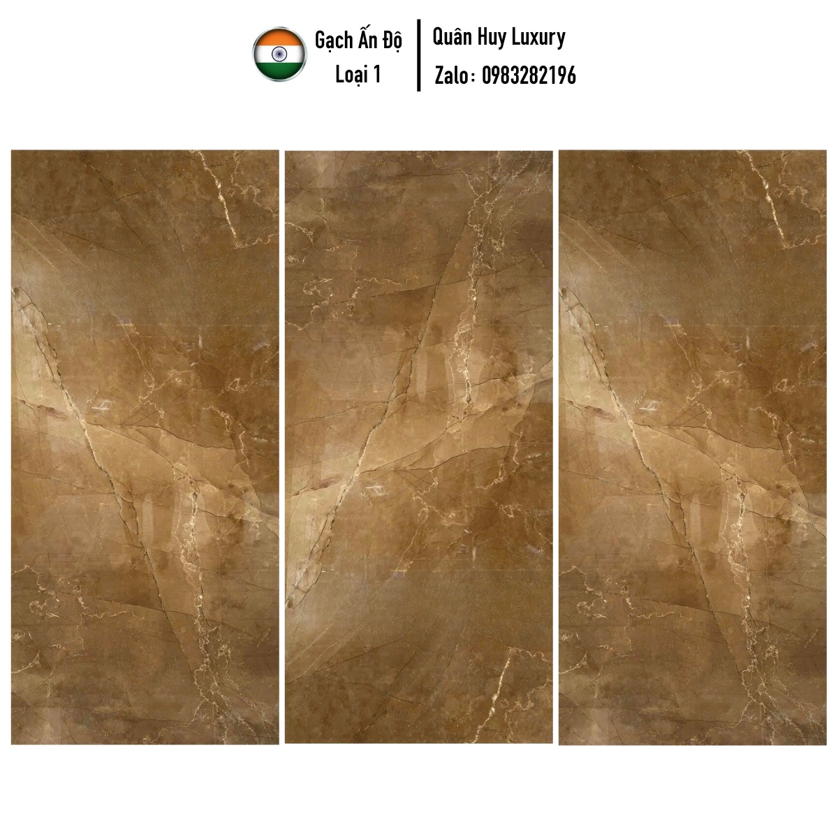 Gạch Ốp Lát 80×160 Nhập Khẩu Ấn Độ Prestige Brown