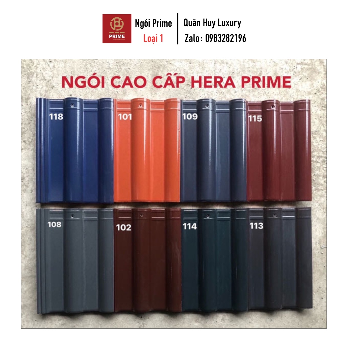 Ngói Lợp Mái Prime HERA